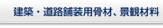 建築・道路舗装用骨材、景観材料